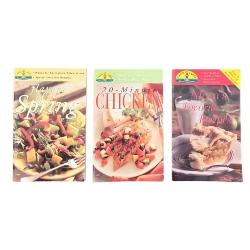 Land O Lakes Vintage Recipe Collection Cookbooks Set of 5
